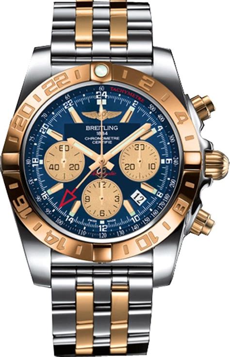 breitling chronomat 44 gmt stainless steel watch|breitling chronomat 44 stahl gold.